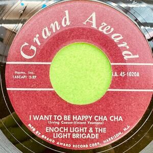 Enoch Light - Cara Mia Cha Cha / I‎ Want To Be Happy - Vtg 45rpm Vinyl Record